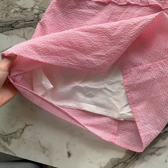 Pink and white ribbed skirt - Picture 3 of 5